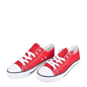 ZGR Women’s Low Top Canvas Shoes Red New